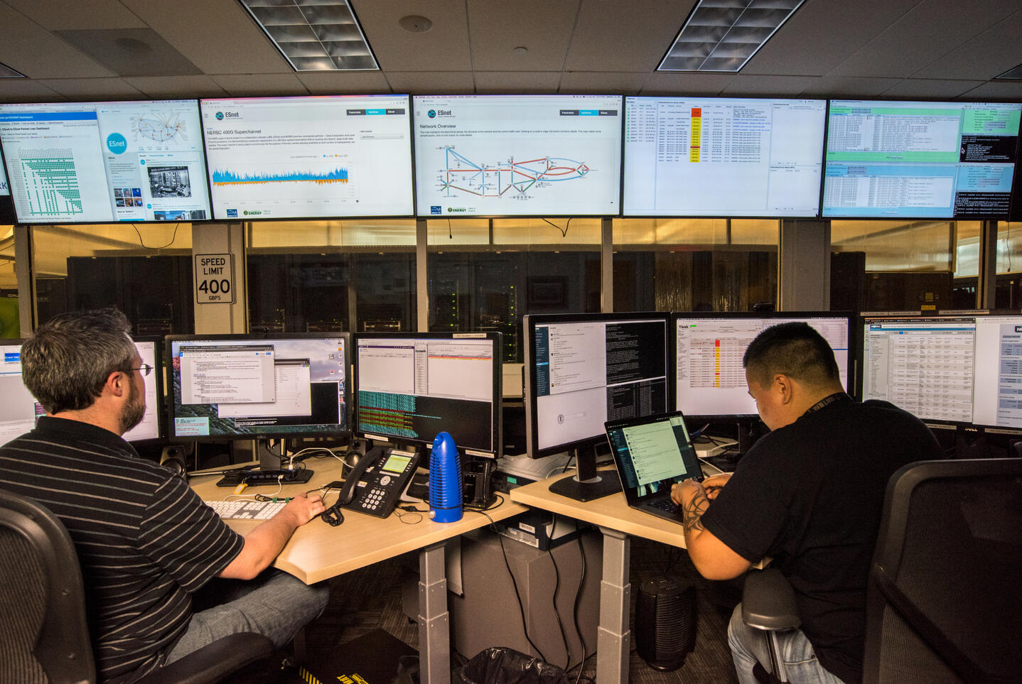 NERSC, ESnet operations center